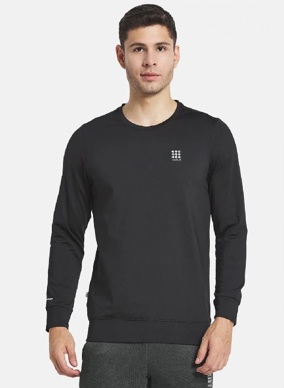 Men Black Printed Sweatshirt