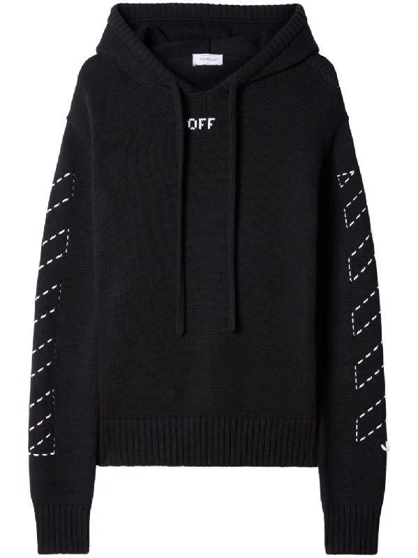 Off White Sweaters Black