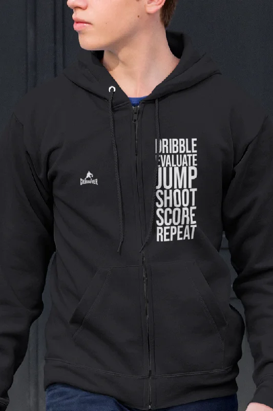 Repeat, Full Zip Hoodie