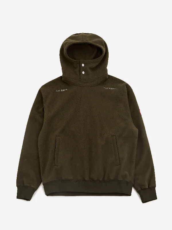 C.E Cav Empt Neck Snap Fleece Hoody - Green