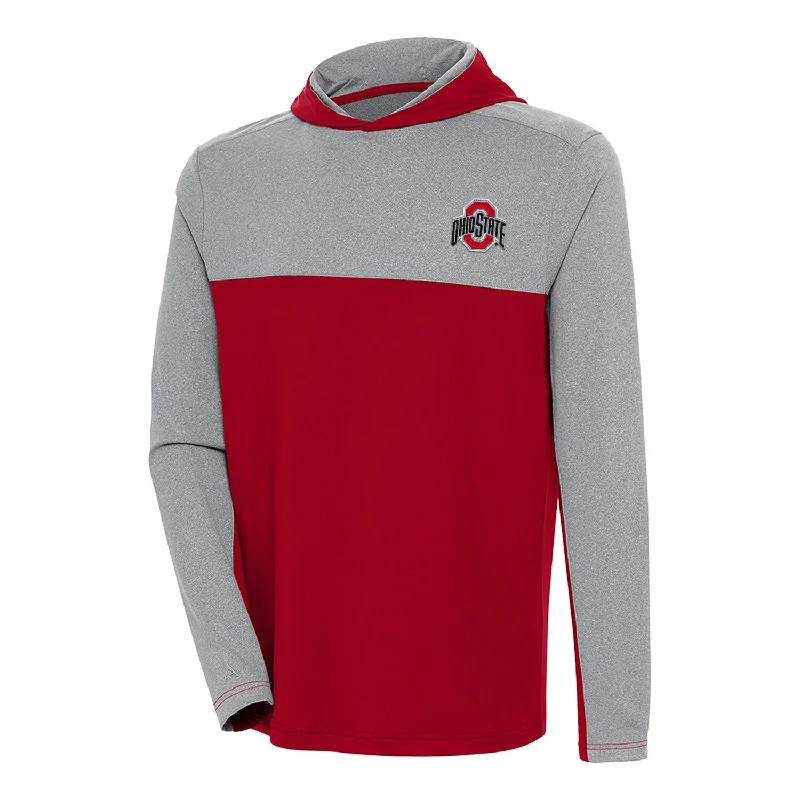 Ohio State Buckeyes Colorblock Scarlet Hoodie