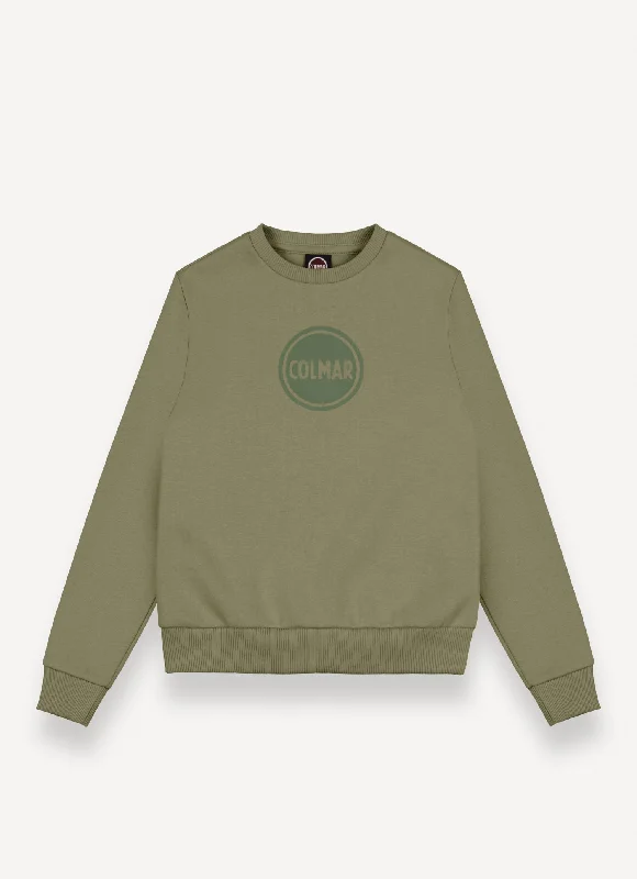 COLMAR OLIVE GREEN CIRCLE LOGO SWEATSHIRT [FINAL SALE]