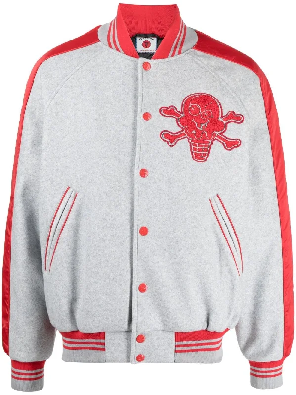 Logo-Embroidered Bomber Jacket