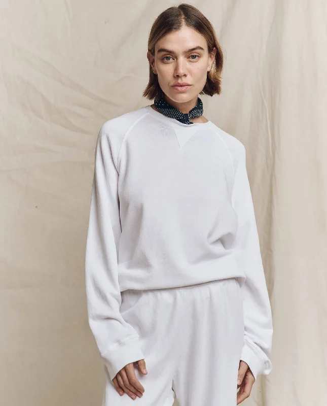 The Slouch Sweatshirt. Solid -- True White