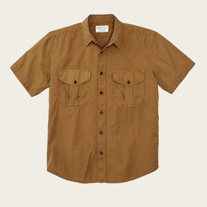 WASHED SS FEATHER CLOTH SHIRT