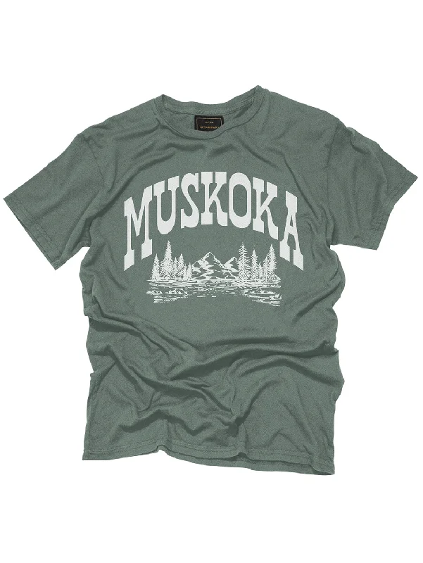 Muskoka Landscape Unisex T-Shirt - Vintage Green