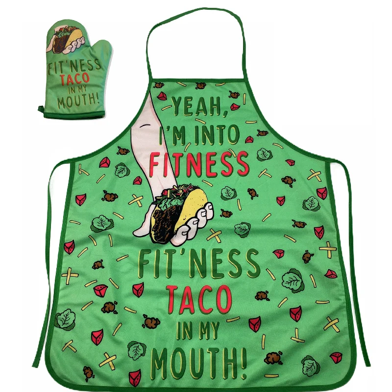 Fitness Taco Oven Mitt + Apron Bakeware