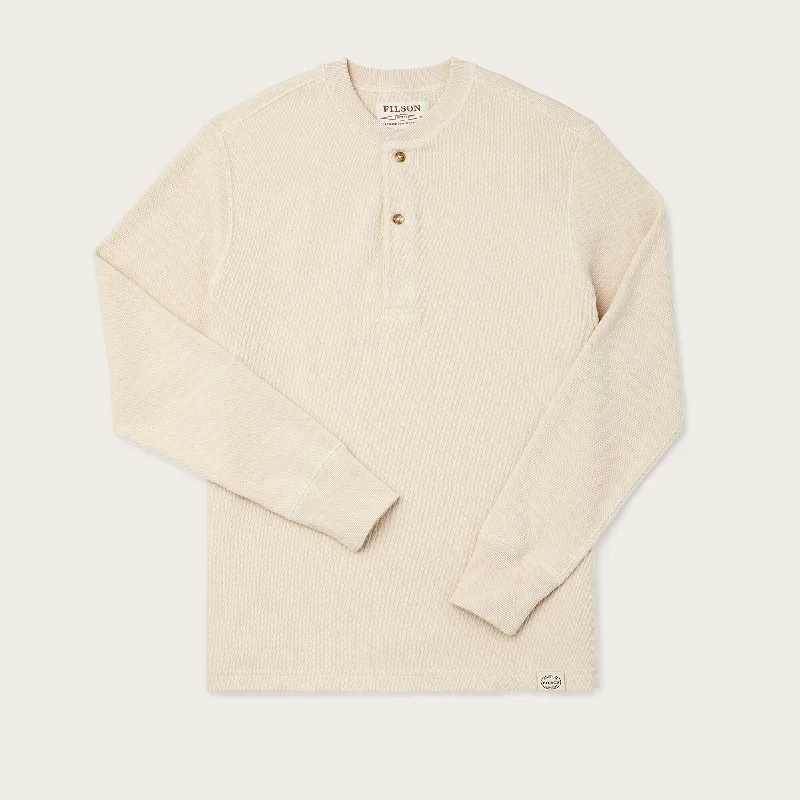 WAFFLE KNIT HENLEY