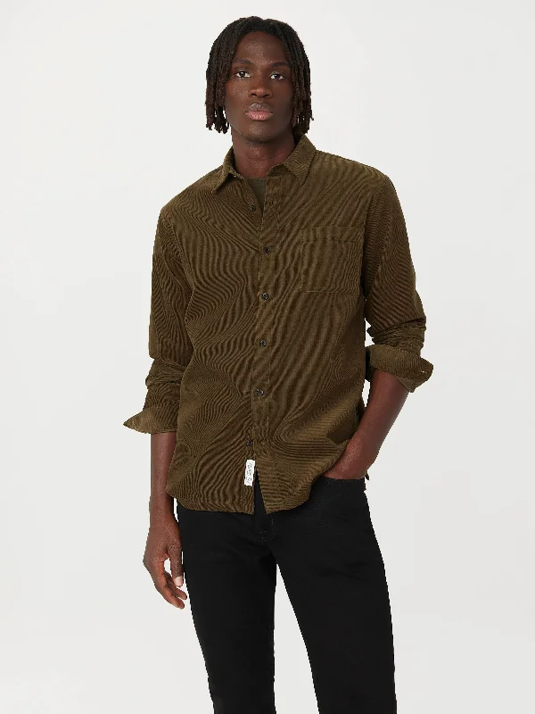 The Fine Corduroy Shirt in Tuscany Green