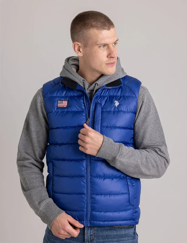 SMALL CHANNEL QUILTED PACKABLE VEST