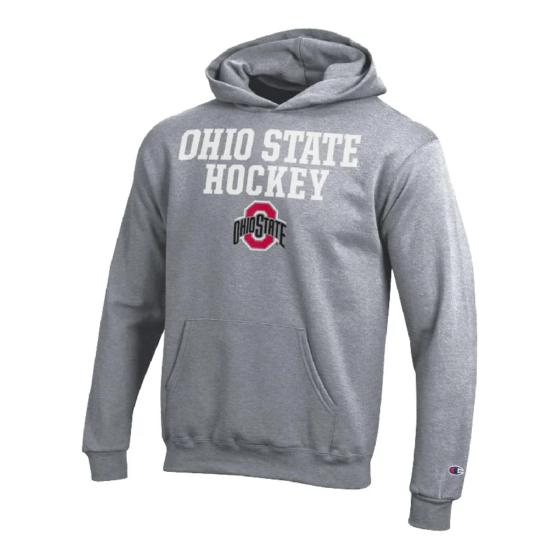 Youth Ohio State Buckeyes Hockey Crossticks Hood