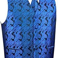 Men’s 3pc Paisley Vest w/Tie & Hanky