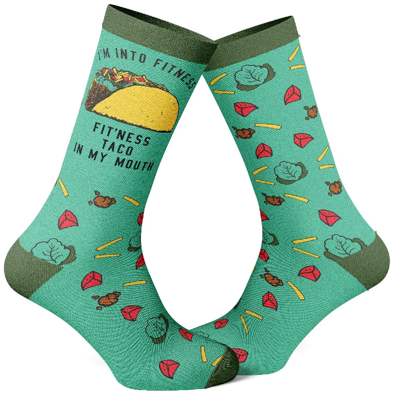 Womens Fitness Taco In My Mouth Socks