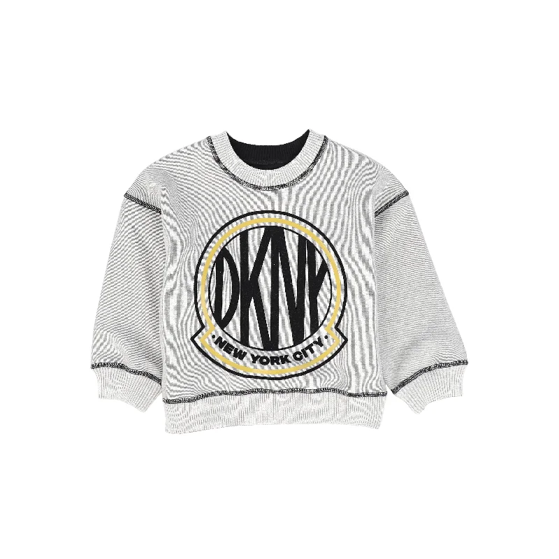 DKNY GREY LOGO REVERSIBLE SWEATSHIRT [FINAL SALE]