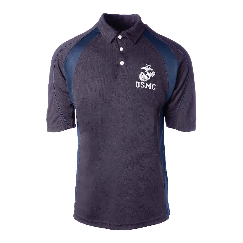 EGA USMC Performance Polo – Navy