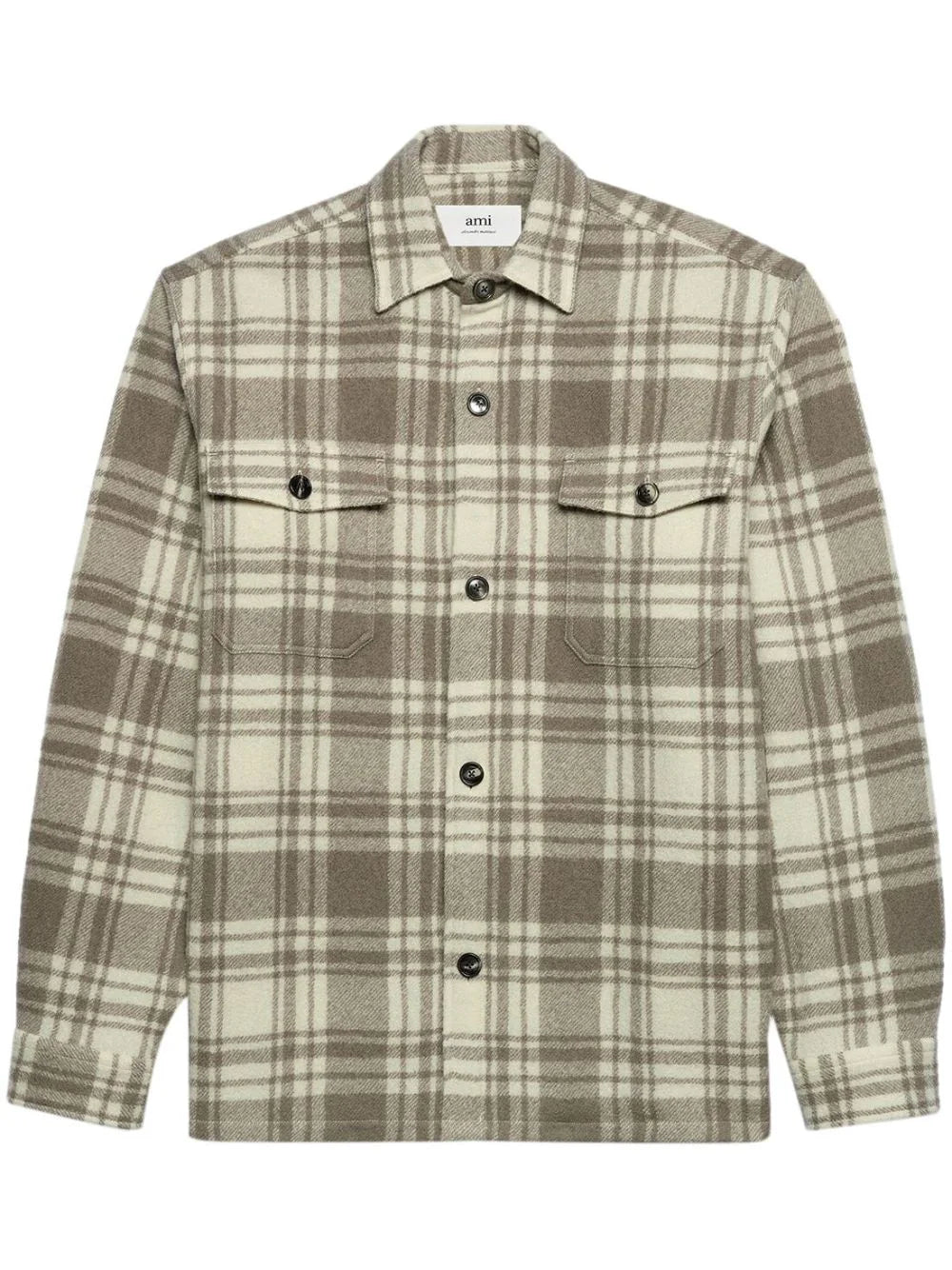 Plaid Wool Shirt Jacket