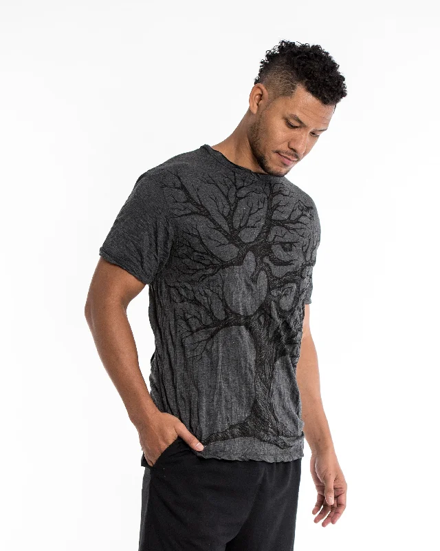 Mens Om Tree T-Shirt in Black