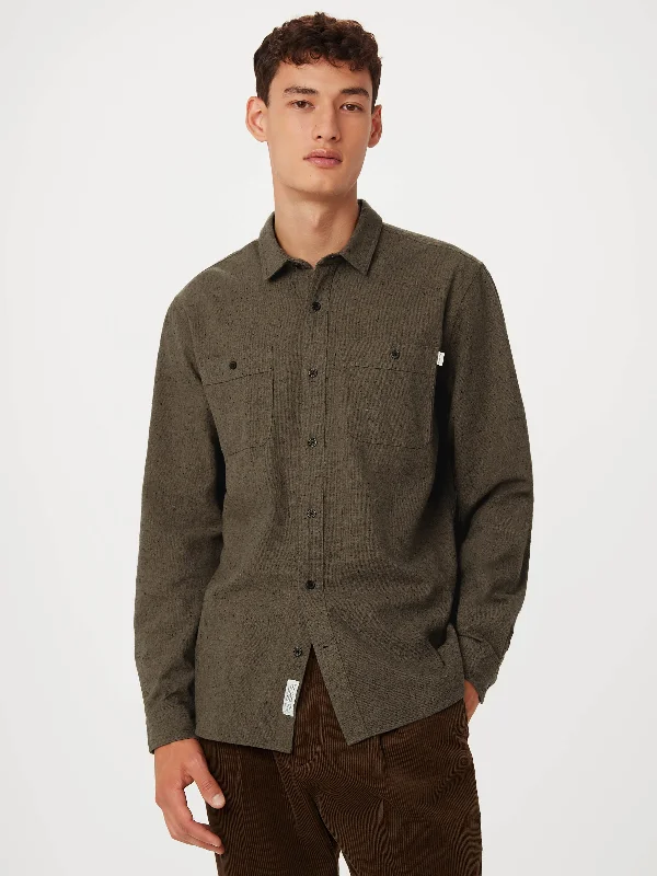 The Nepped Shirt in Brown