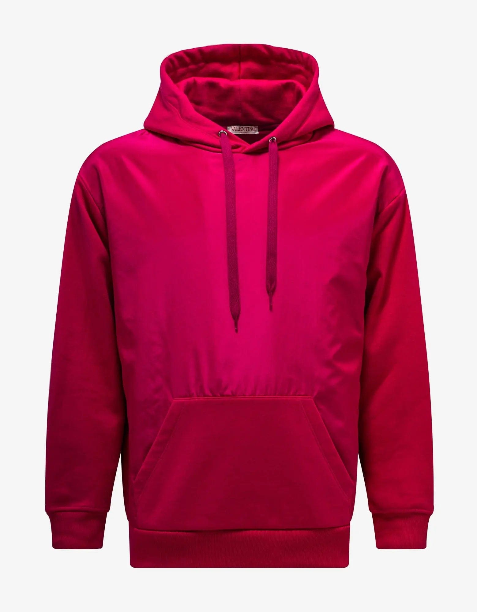 Valentino Garavani Pink Washed Taffeta Panel Hoodie