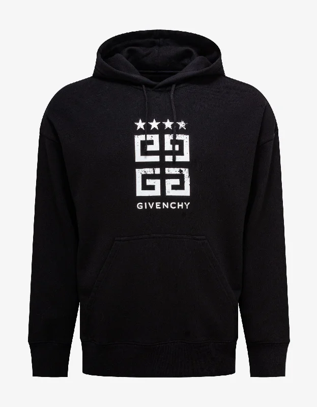 Givenchy Black 4G Stars Hoodie