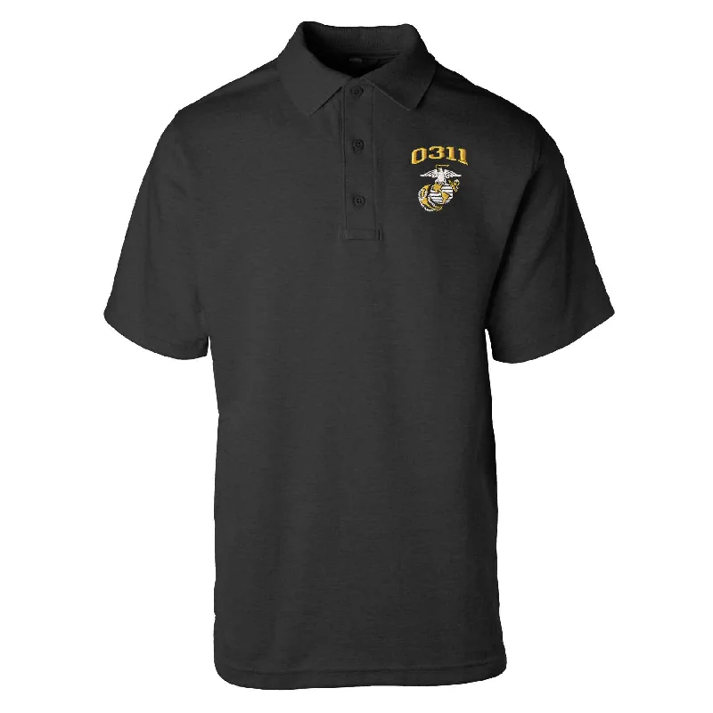 Marine Corps MOS Embroidered Golf Shirt