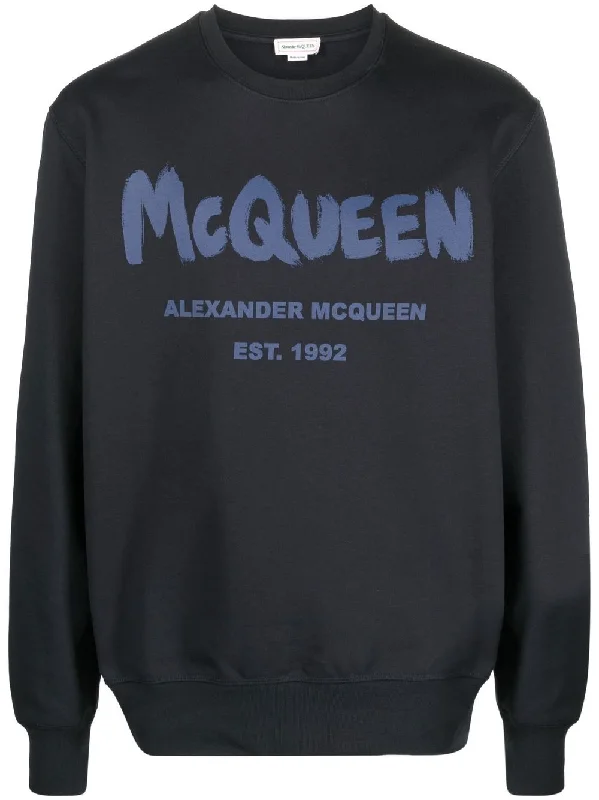 Alexander McQueen Sweaters Blue