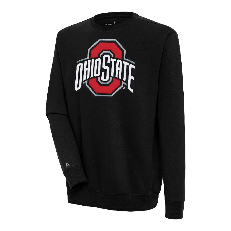 Ohio State Buckeyes Victory Black Crewneck Sweatshirt