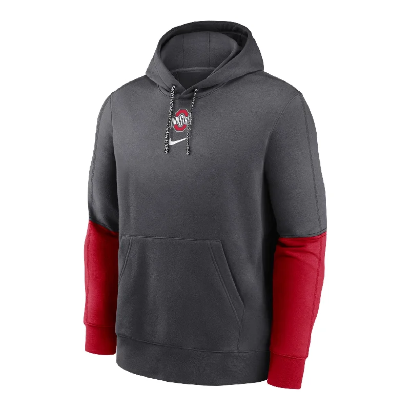 Ohio State Buckeyes Nike Sideline Club Gray Sweatshirt