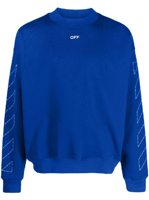 Off White Sweaters Blue