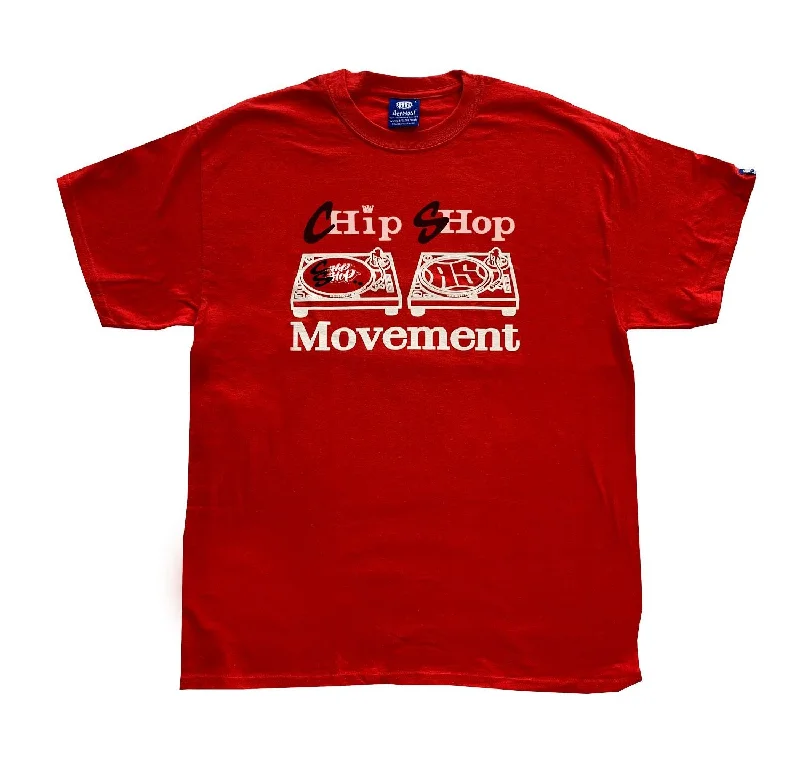 Chip Shop X Hip Hop Movement Collab T-Shirt ( red )