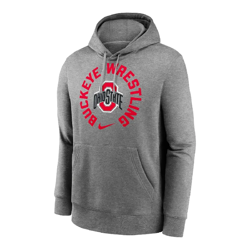 Ohio State Buckeyes Nike Authority Wrestling Gray Sweatshirt