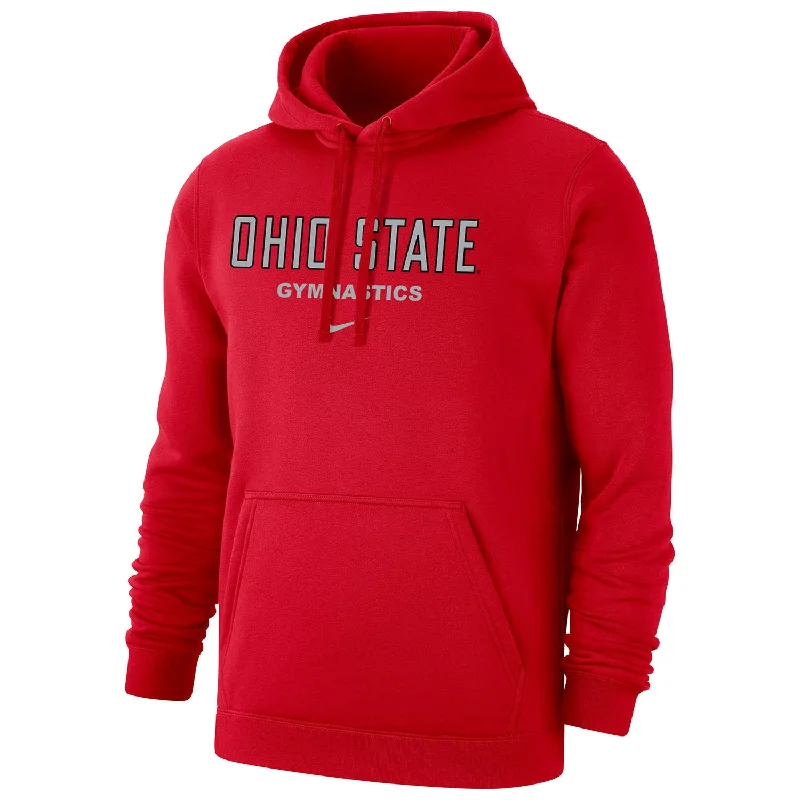 Ohio State Buckeyes Nike Gymnastics Club Fleece Scarlet Hooded Sweatshirt