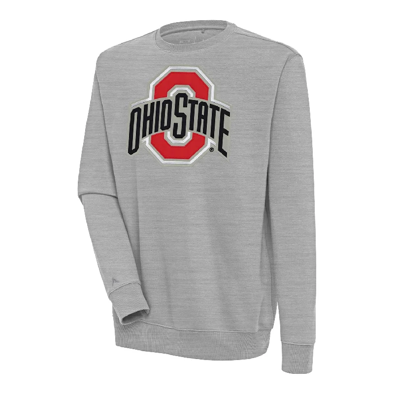 Ohio State Buckeyes Victory Gray Crewneck Sweatshirt