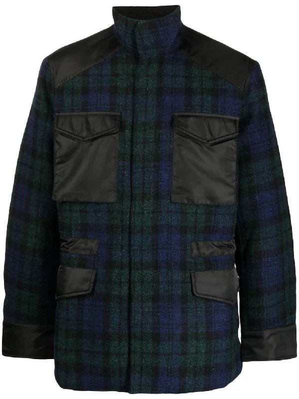 Tartan Elasticated-Waist Jacket