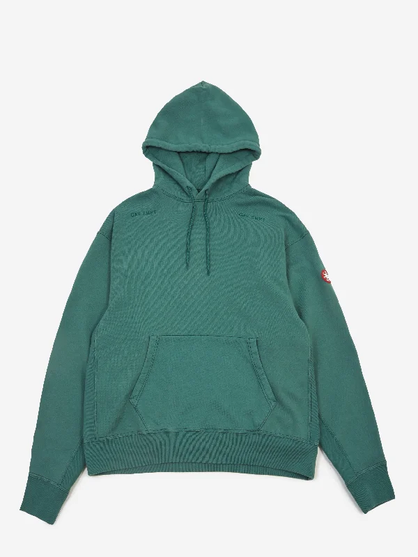 C.E Cav Empt Washed District Patch Heavy Hoodie - Green