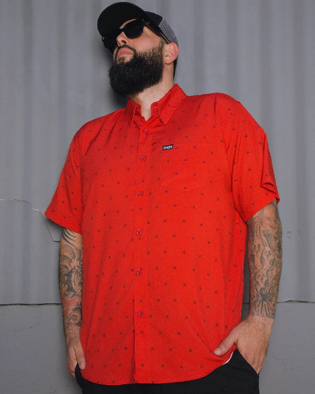 Finney Party Shirt - Red & Black