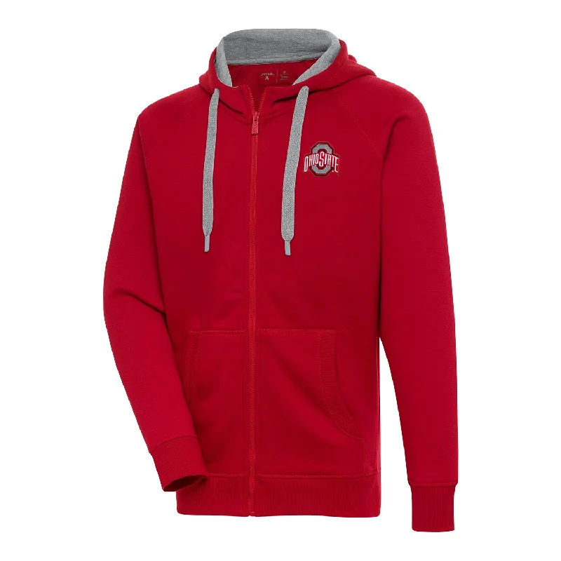 Ohio State Buckeyes Victory Full Zip Scarlet Sweatshirt