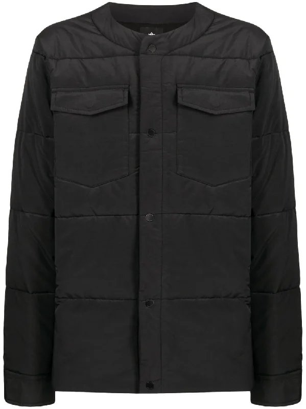 Collarless Padded Jacket