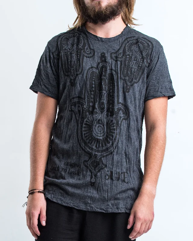 Mens Three Hands T-Shirt in Black