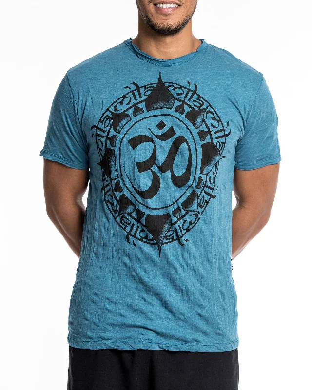 Mens Infinitee Om  T-Shirt in Denim Blue