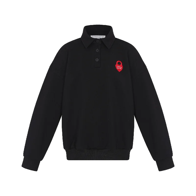 LITTLE PARNI BLACK COLLAR SWEATSHIRT [FINAL SALE]