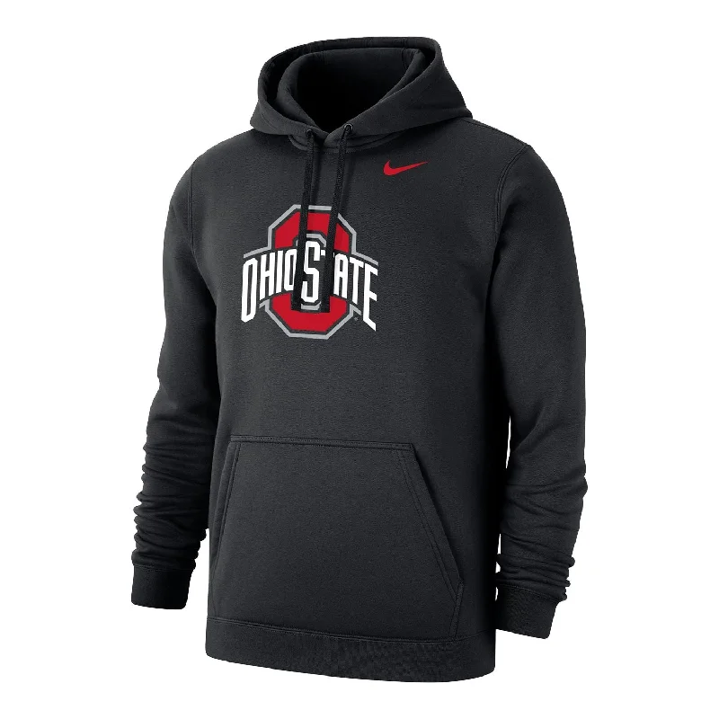 Ohio State Buckeyes Nike Primary Logo Club Fleece Black Hoodie