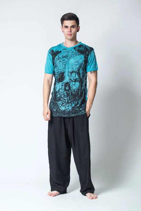 Mens Wonderland T-Shirt in Turquoise