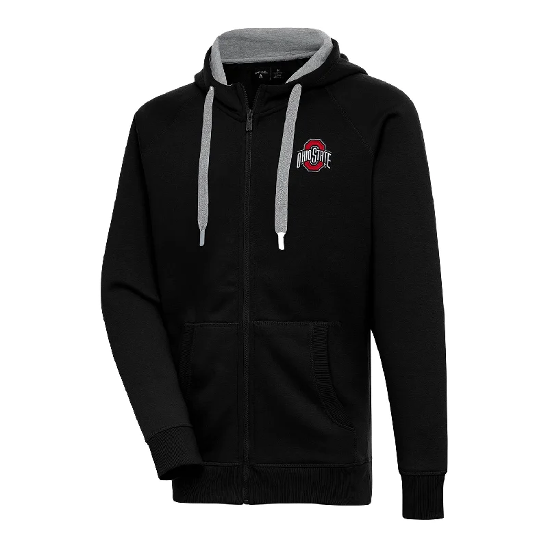 Ohio State Buckeyes Victory Full Zip Black Sweatshirt