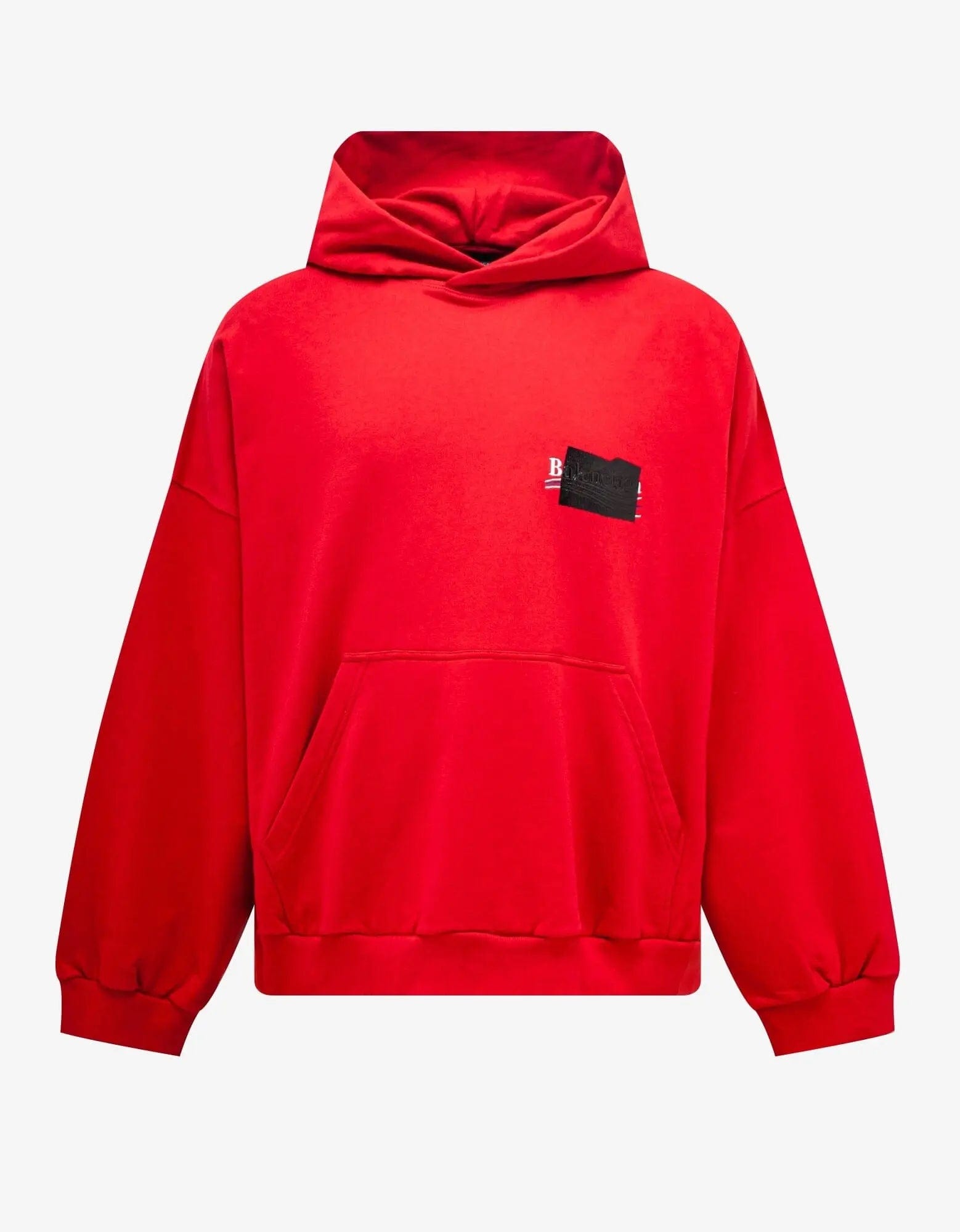 Balenciaga Red Gaffer Logo Large Hoodie