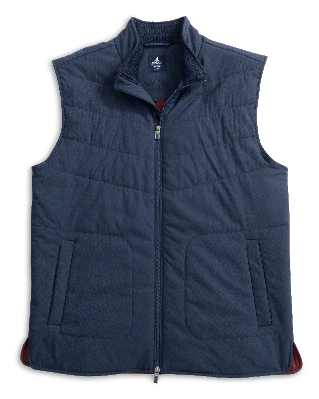 Johnnie-O Fairhaven Quilted Zip Vest - Navy