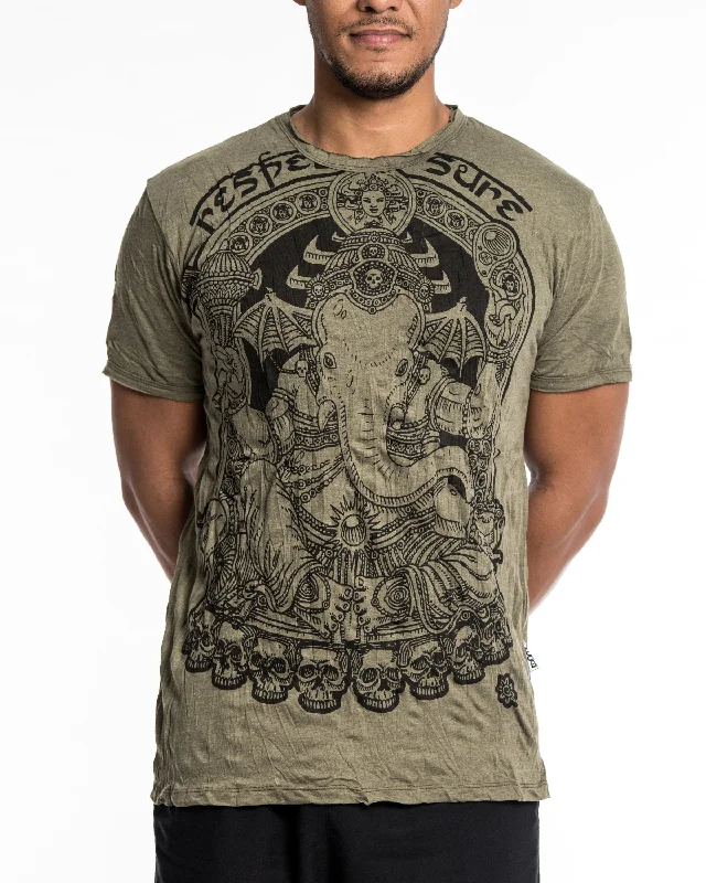 Mens Batman Ganesh T-Shirt in Green