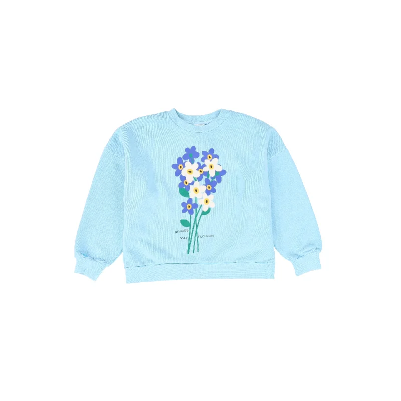 WYNKEN BLUE FLOWER BUNCH SWEATSHIRT [FINAL SALE]