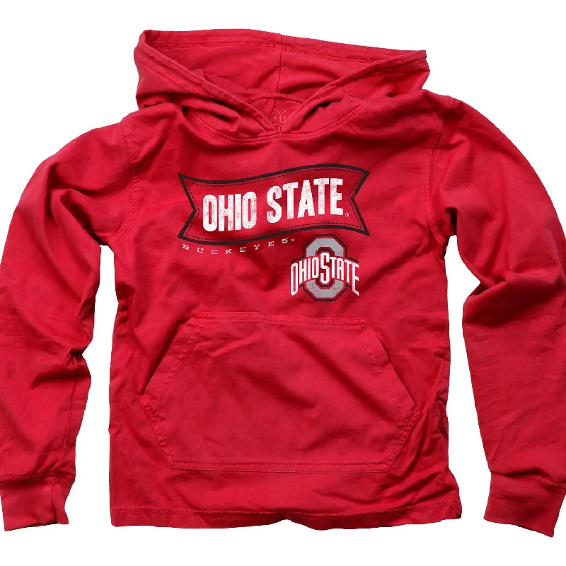 Youth Ohio State Buckeyes Wave Banner Hooded Sweatshirt