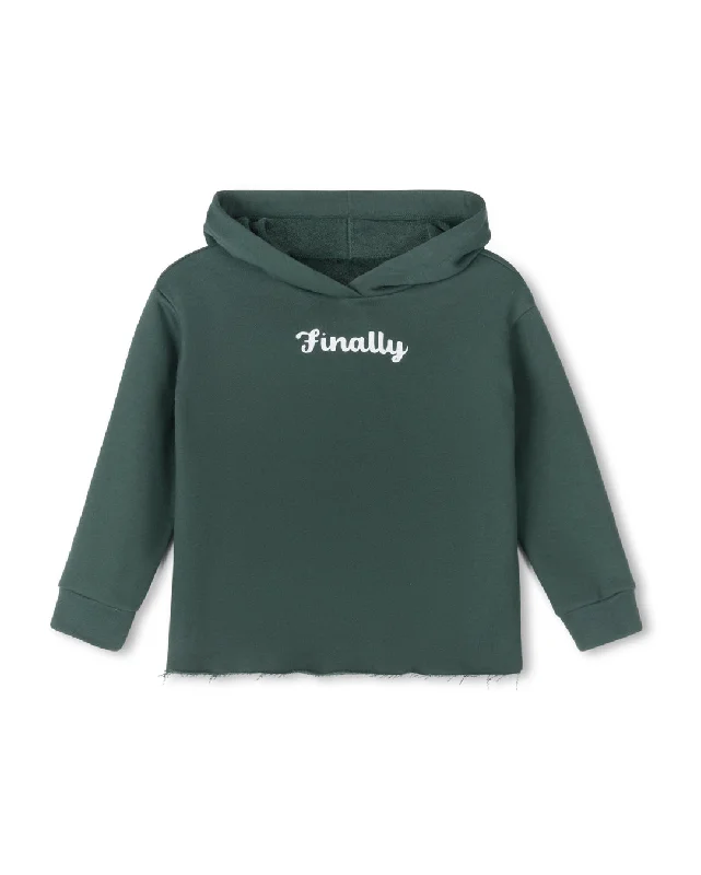 PHIL AND PHOEBE GREEN WORDED SWEATSHIRT [FINAL SALE]